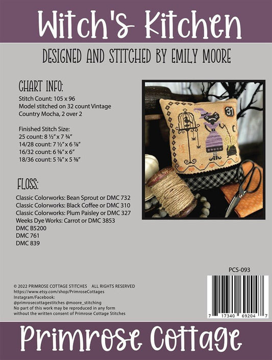 Witch's Kitchen Cross Stitch Pattern - Everything Fabric