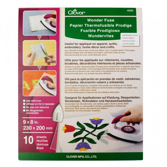 Wonder Fuse 9 inches x 8 inch Sheets 10ct - Everything Fabric