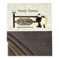 Wooly Charms 5in x 5in Bunny Taupe 5ct - Everything Fabric