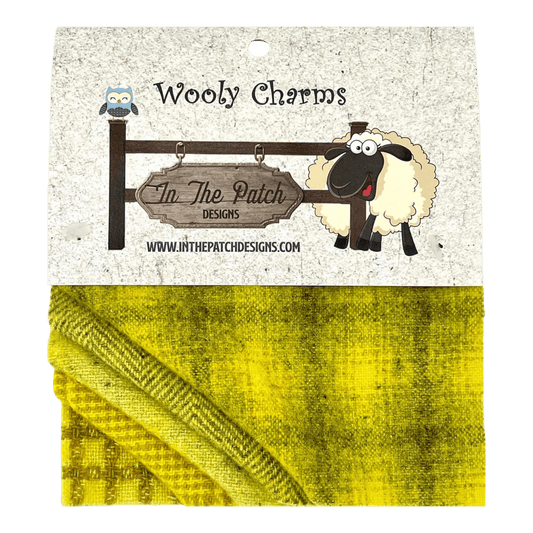 Wooly Charms 5in x 5in Happy 5ct - Everything Fabric