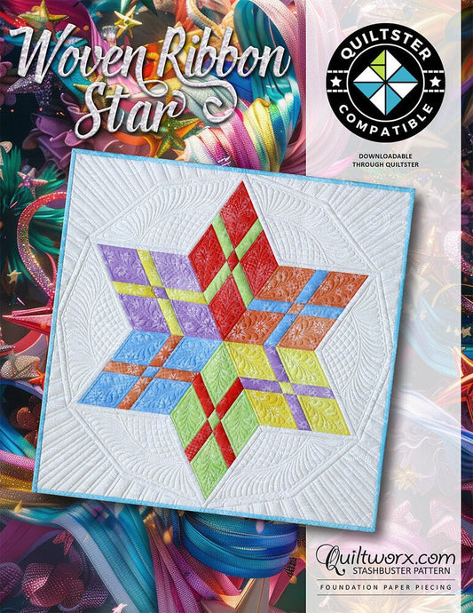 Woven Ribbon Star Pattern - Everything Fabric