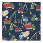 Wreck the Halls - Indigo - Everything Fabric