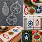 Christmas Ornament Acrylic Set 6pc