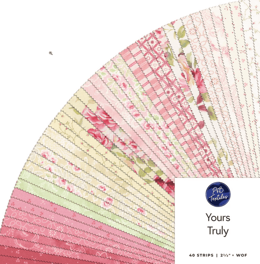 Yours Truly - 2.5 in Strips - 40 pc - Everything Fabric