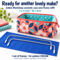 Zakka Workshop cosmetic case wire-frame refill, 7 by 2 inches, one set for pattern ZW2446. Frames only; pattern and fabric not included.