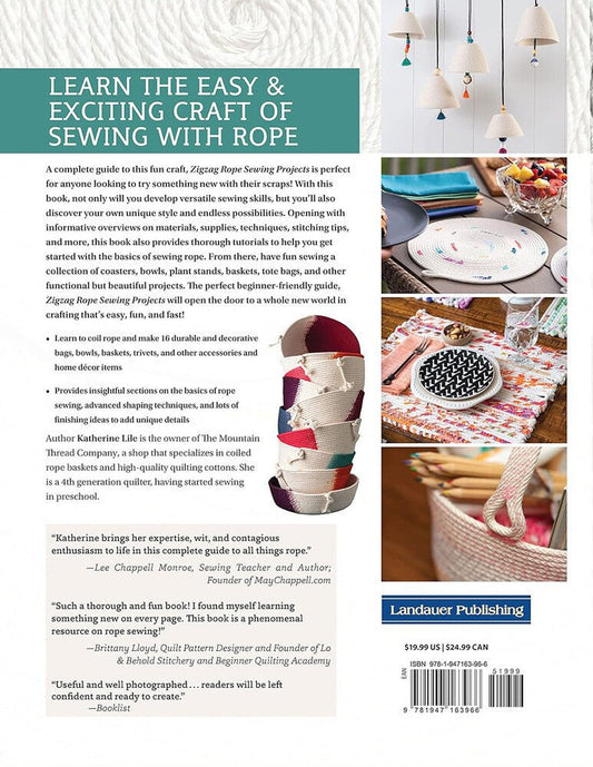 Zigzag Rope Sewing Projects Book - Everything Fabric
