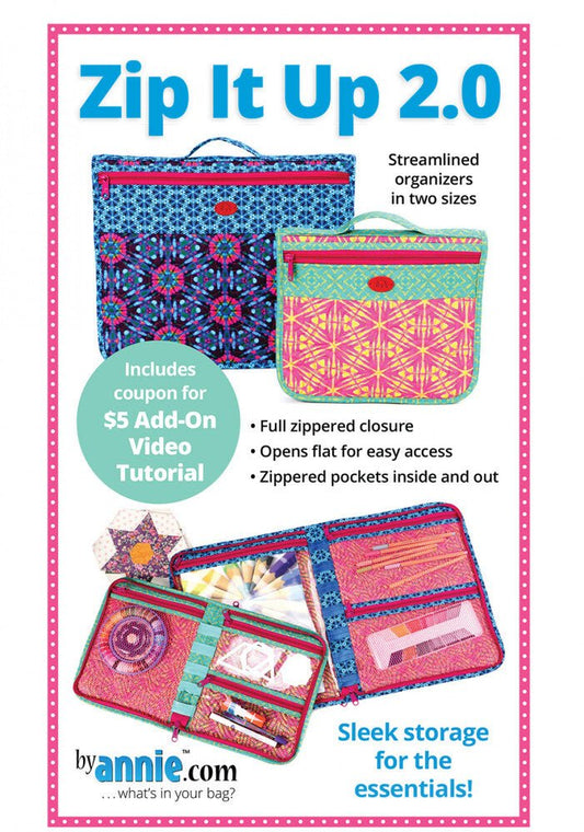 Zip It Up 2.0 Pattern - Everything Fabric
