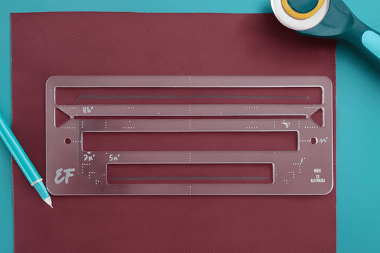 Zipper Inner Pocket Placement Guide Template - Everything Fabric
