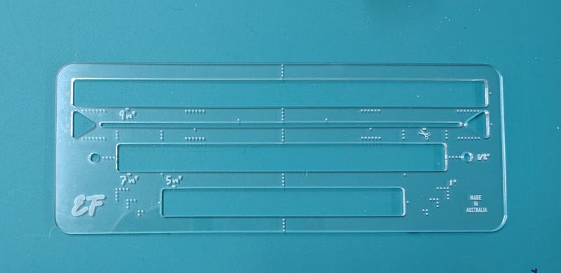 Zipper Inner Pocket Placement Guide Template - Everything Fabric